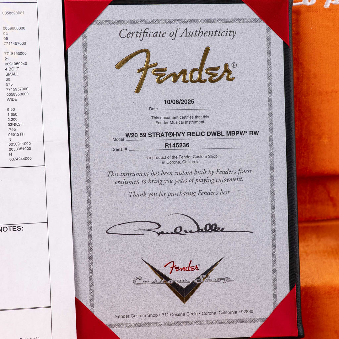 Fender Custom Shop Masterbuilt Paul Waller &