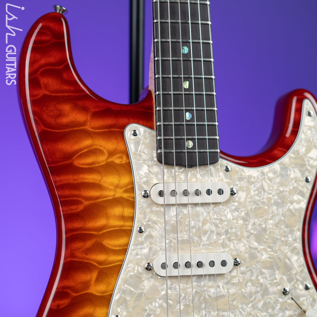 2004 Fender Custom Shop 1962 Stratocaster NOS AAA Quilt Aged Cherry Sunburst