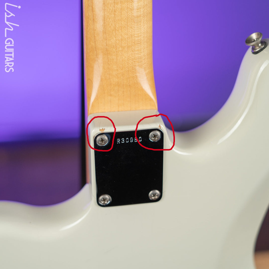 2006 Fender Bass VI Olympic White Masterbuilt Mark Kendrick