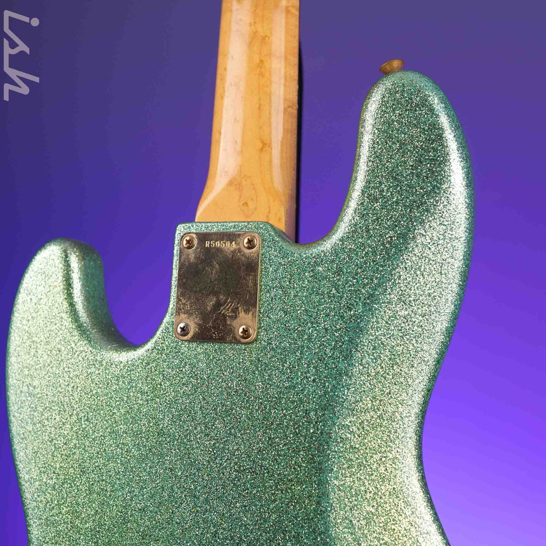 2010 Fender Custom Shop 1960 Jazz Bass Relic Seafoam Green Sparkle Gold Hardware