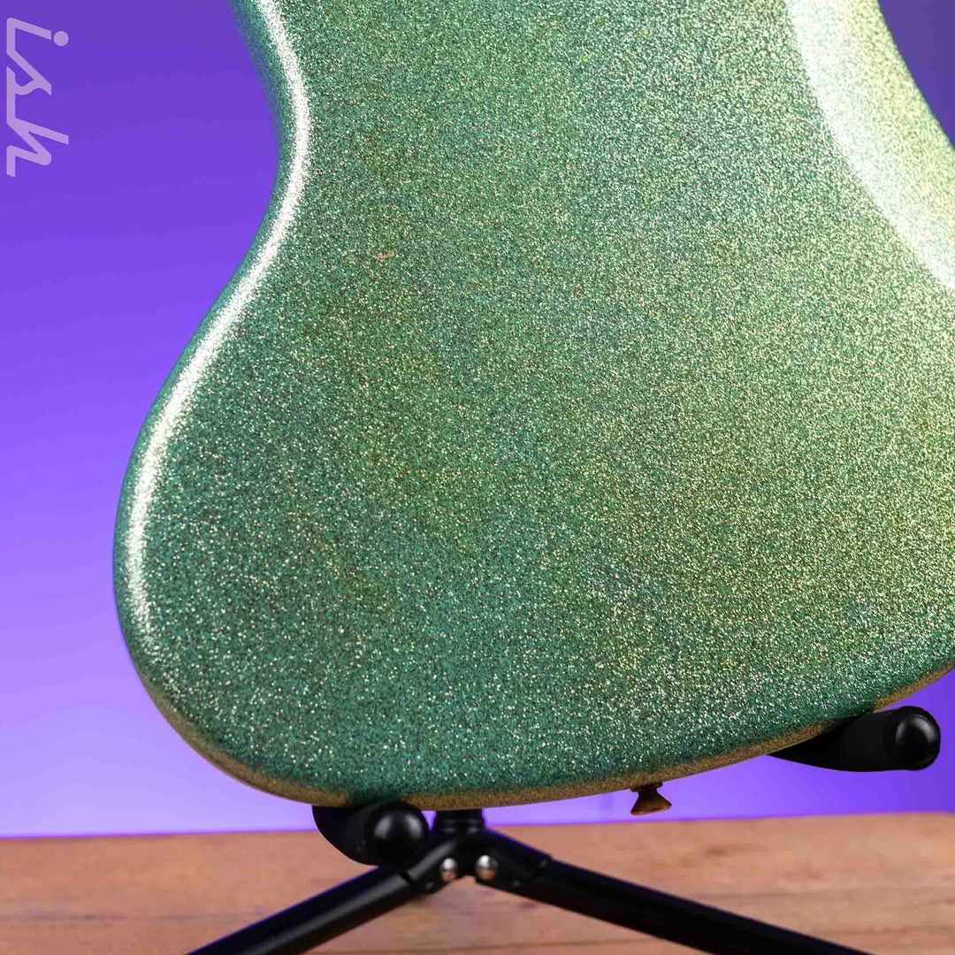 2010 Fender Custom Shop 1960 Jazz Bass Relic Seafoam Green Sparkle Gold Hardware