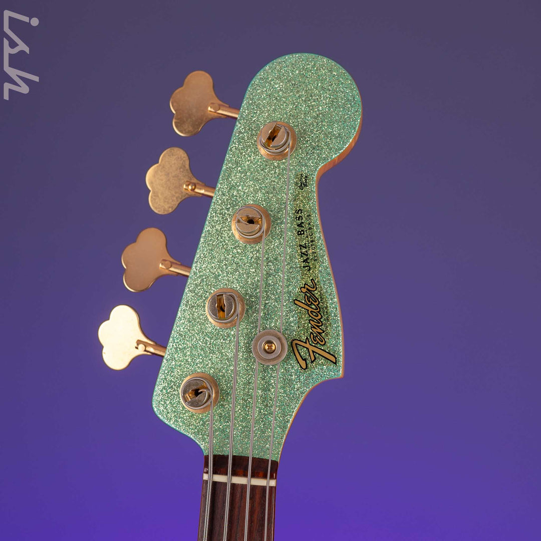 2010 Fender Custom Shop 1960 Jazz Bass Relic Seafoam Green Sparkle Gold Hardware