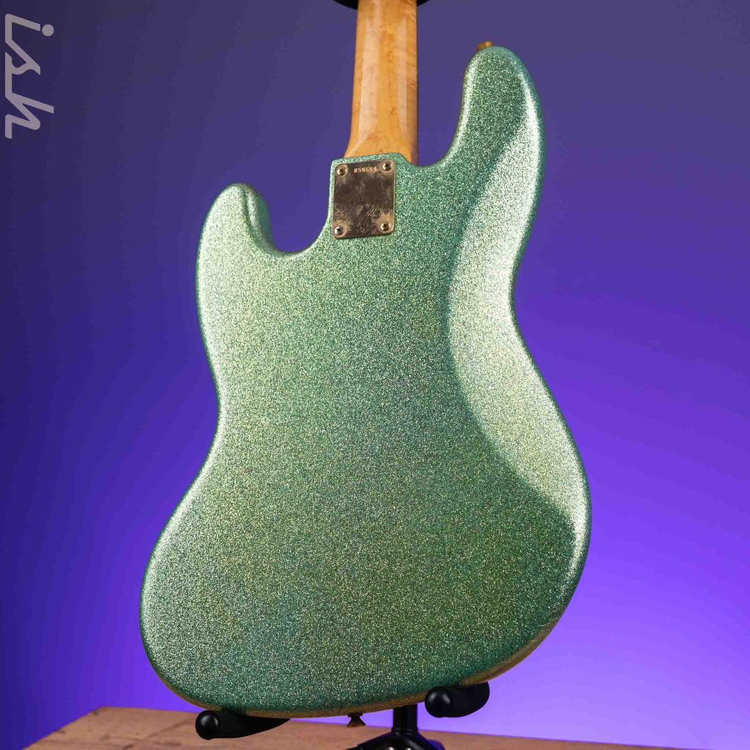 2010 Fender Custom Shop 1960 Jazz Bass Relic Seafoam Green Sparkle Gold Hardware