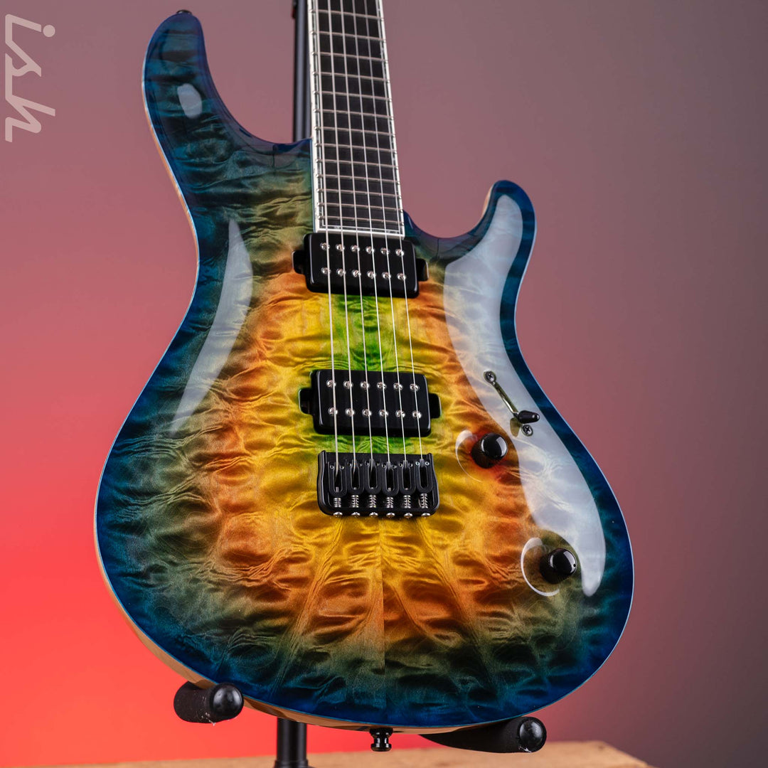 2018 Mayones Regius 6 Core Classic Dirty Rainbow Burst