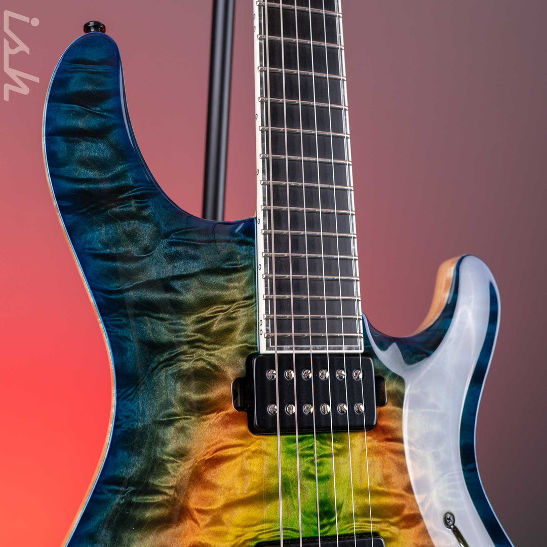 2018 Mayones Regius 6 Core Classic Dirty Rainbow Burst