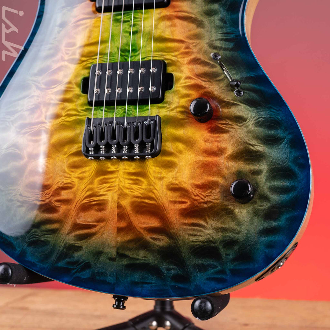 2018 Mayones Regius 6 Core Classic Dirty Rainbow Burst