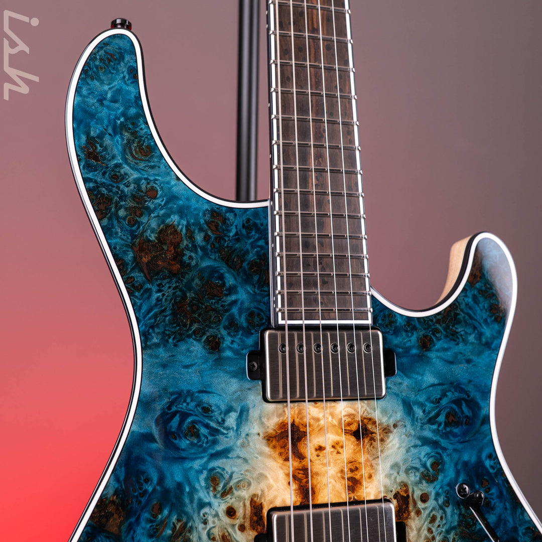 Mayones Regius 6 NAMM 2026 Eye Poplar Turquoise Burst Out