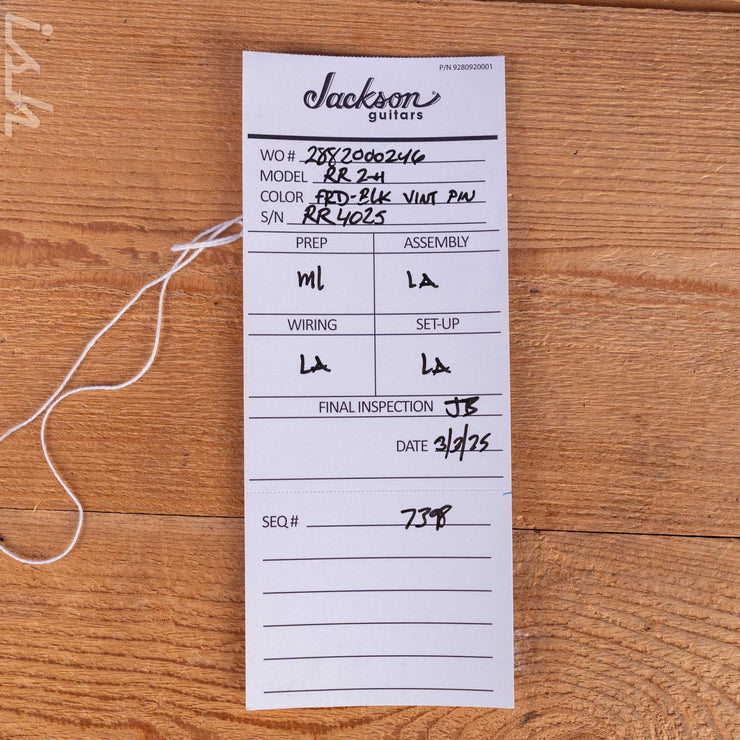 Jackson Custom Shop USA Randy Rhoads Ferrari Red Black Pinstripes Relic