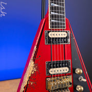 Jackson Custom Shop USA Randy Rhoads Ferrari Red Black Pinstripes Relic