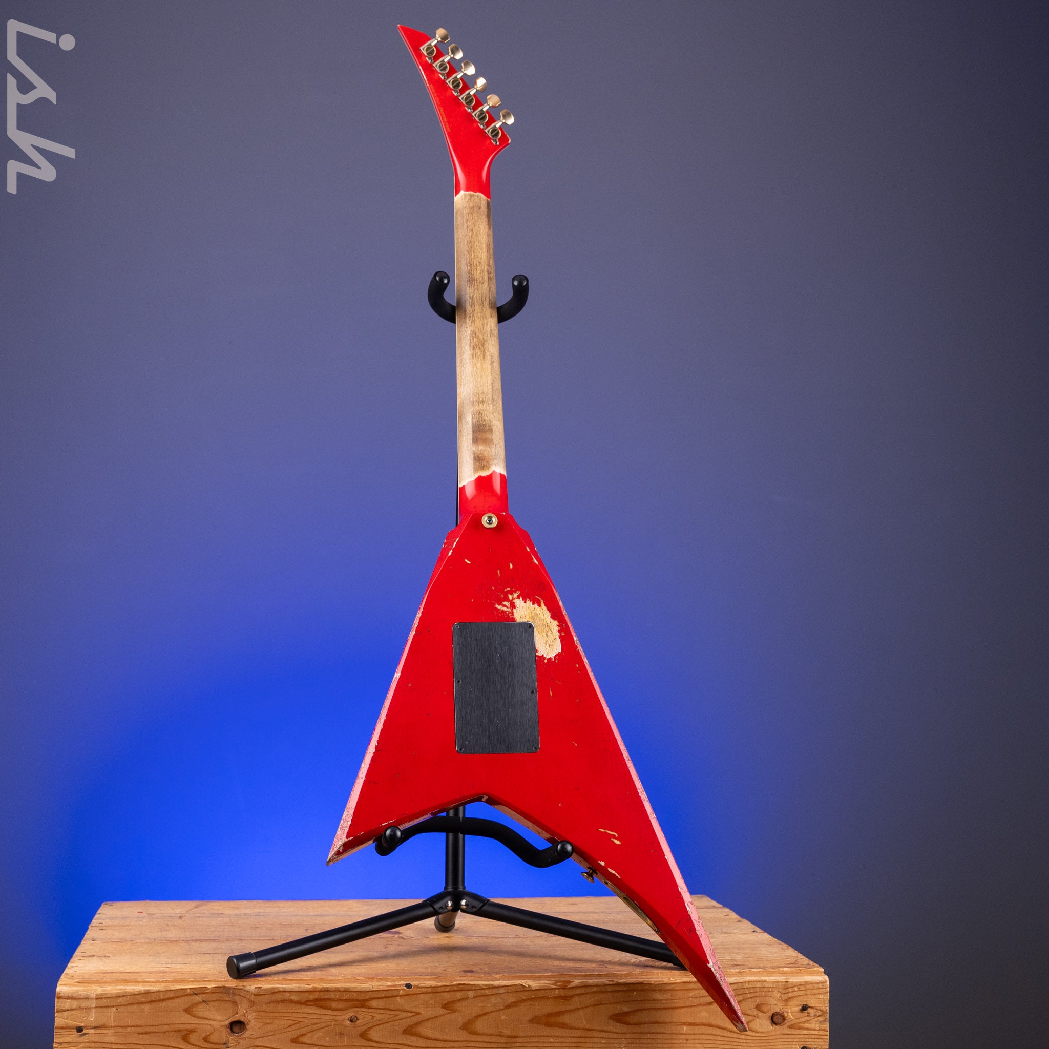 Jackson Custom Shop USA Randy Rhoads Ferrari Red Black Pinstripes