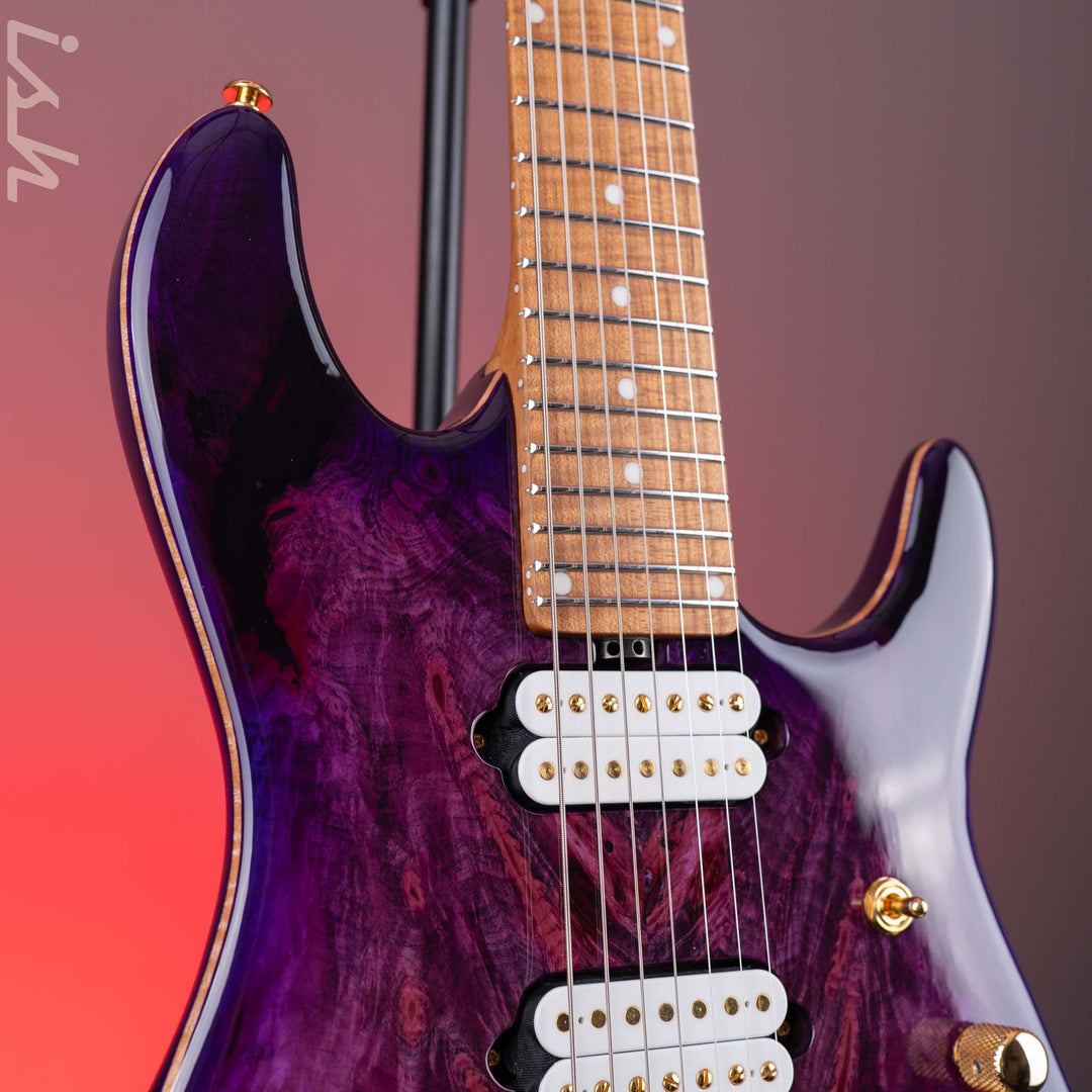 2022 Ernie Ball Music Man Jason Richardson 7-String Majora Purple