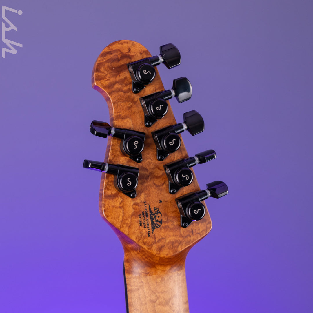 Ernie Ball Music Man Jason Richardson Cutlass HT 7-String Guitar Kokiri Forest Burl Top