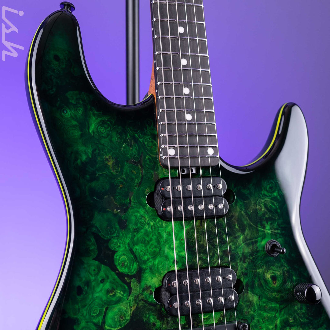 Ernie Ball Music Man Jason Richardson Cutlass HT 6-String Guitar Kokiri Forest Burl Top