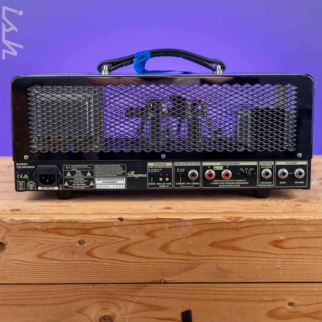 Bugera T50 Infinium 50-watt 2-channel Tube Head Chrome