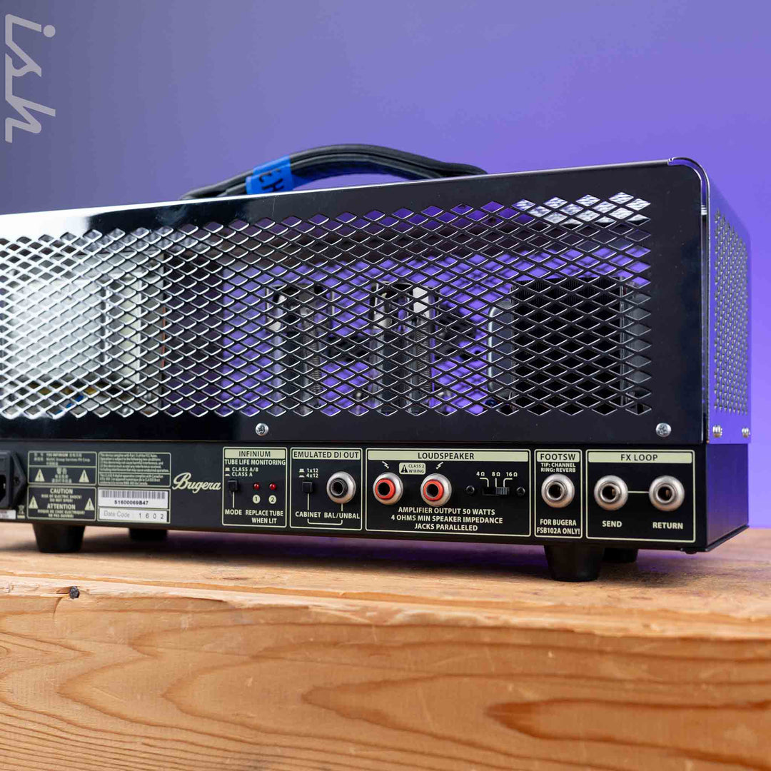 Bugera T50 Infinium 50-watt 2-channel Tube Head Chrome