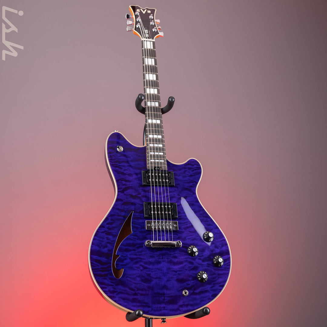 EVH SA-126 Special Semi-Hollow Electric Guitar Transparent Purple