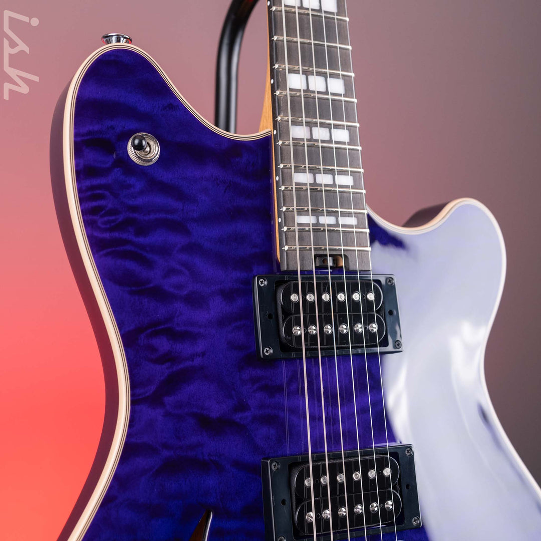 EVH SA-126 Special Semi-Hollow Electric Guitar Transparent Purple