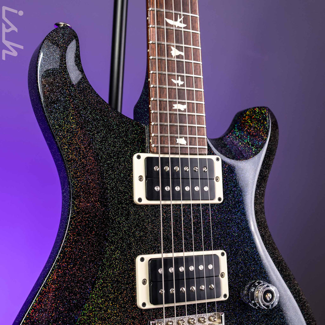 PRS S2 Custom 24 Black Rainbow Holoflake Custom Color