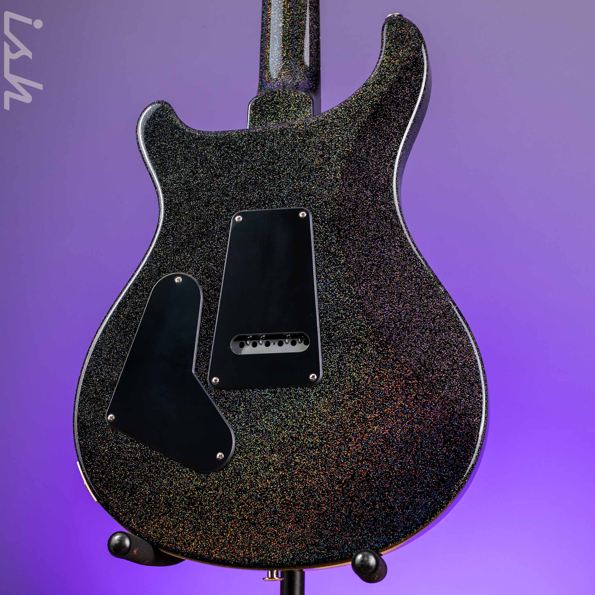 PRS S2 Custom 24 Black Rainbow Holoflake Custom Color – Ish Guitars