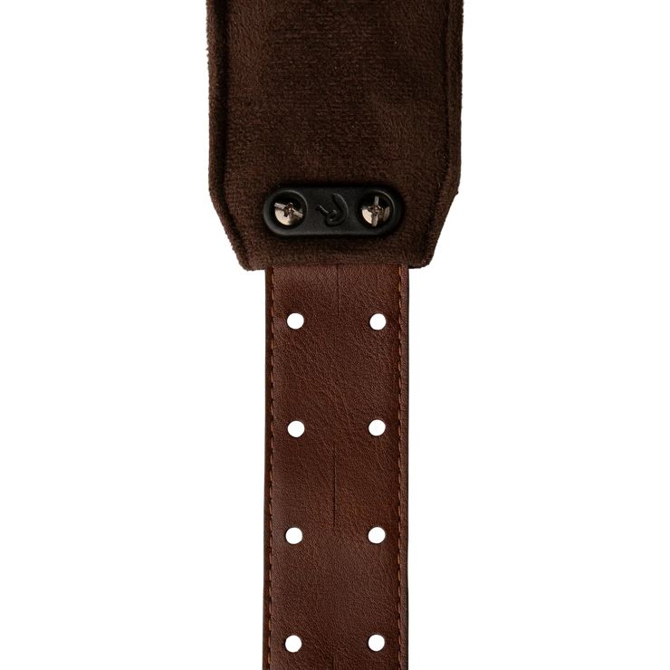 PRS 2.4" Padded Guitar Strap Faux Leather Birds Sanguine