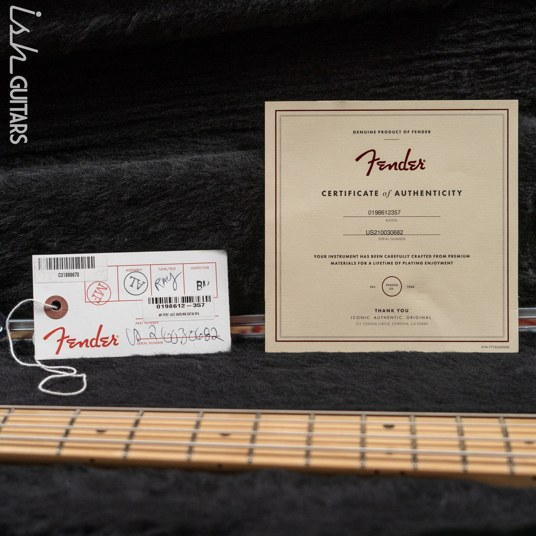 2021 Fender American Performer Jazz Bass Seafoam Green Satin
