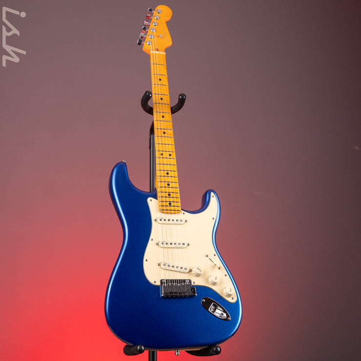 2021 Fender American Ultra Stratocaster Cobra Blue – Ish Guitars
