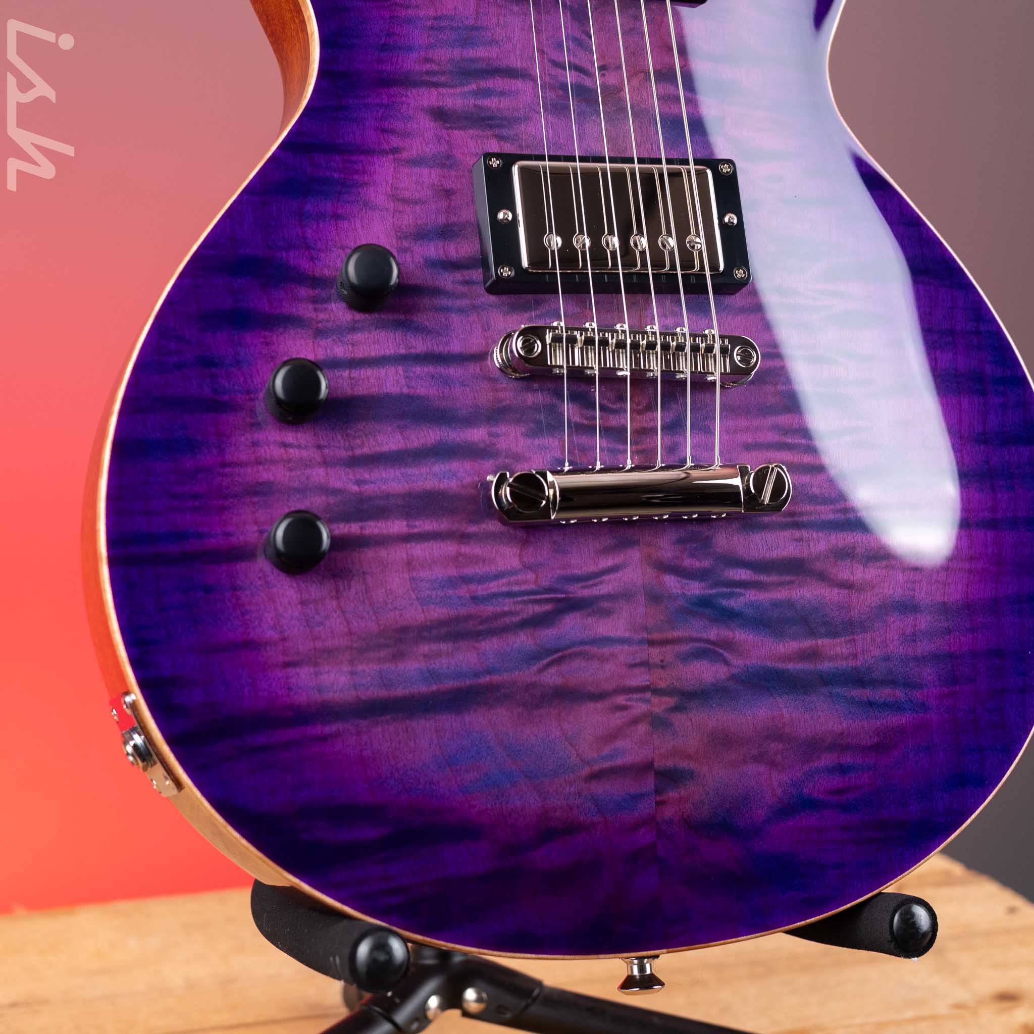 ESP USA Eclipse Left-Handed Purple Sunburst – Ish Guitars