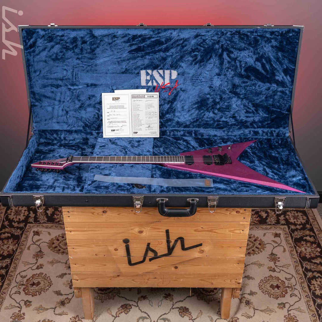ESP USA V2-FR Disco Pink Sparkle