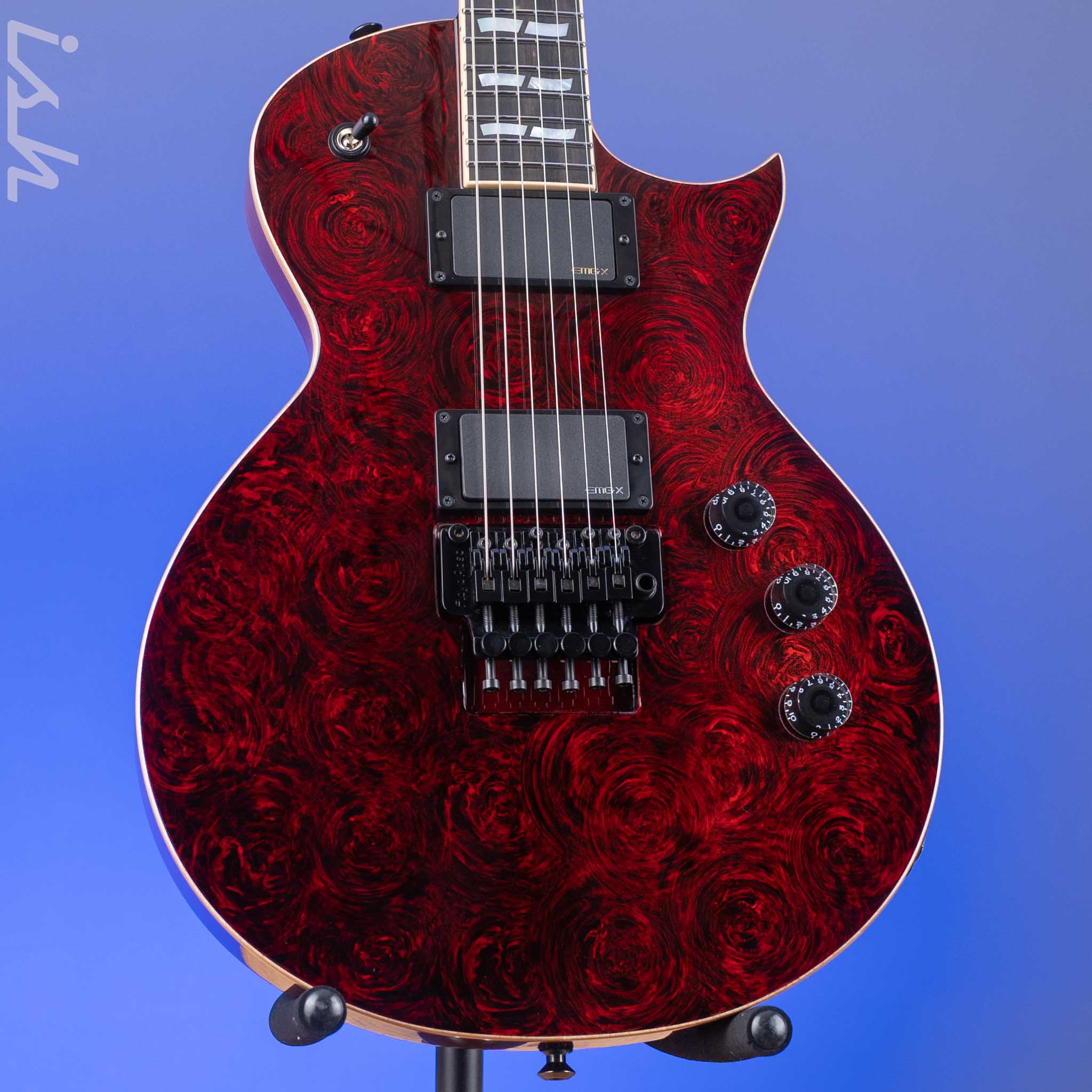 ■ESP Eclipse MA SERIES FR エクリプス フロイドローズ ESP USA Eclipse Red Rose Marble – Ish Guitars