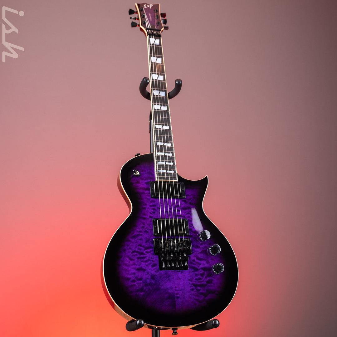 ESP USA Eclipse Dark Purple Sunburst