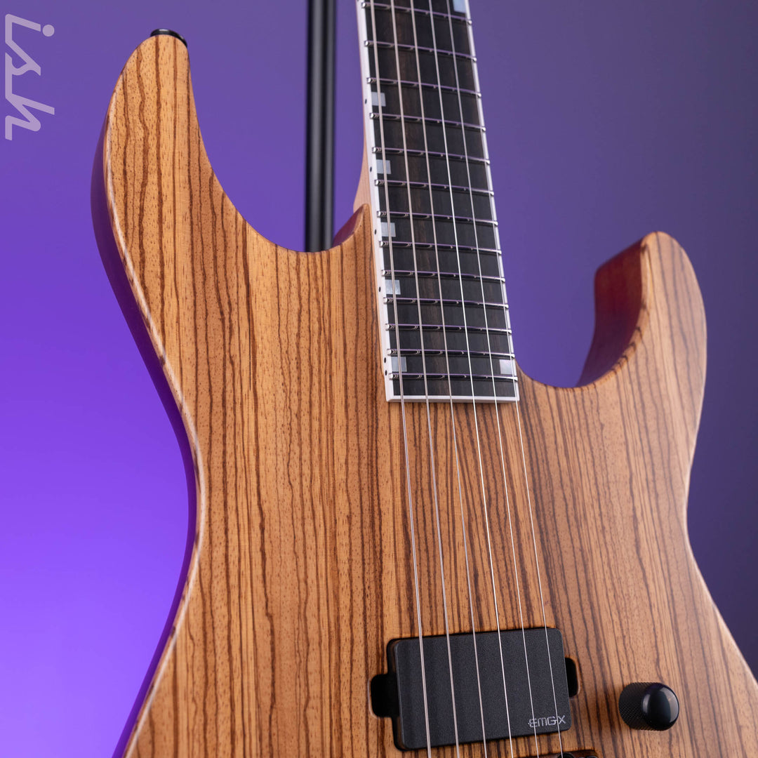 ESP USA M-I DX FR Satin Natural Zebrawood