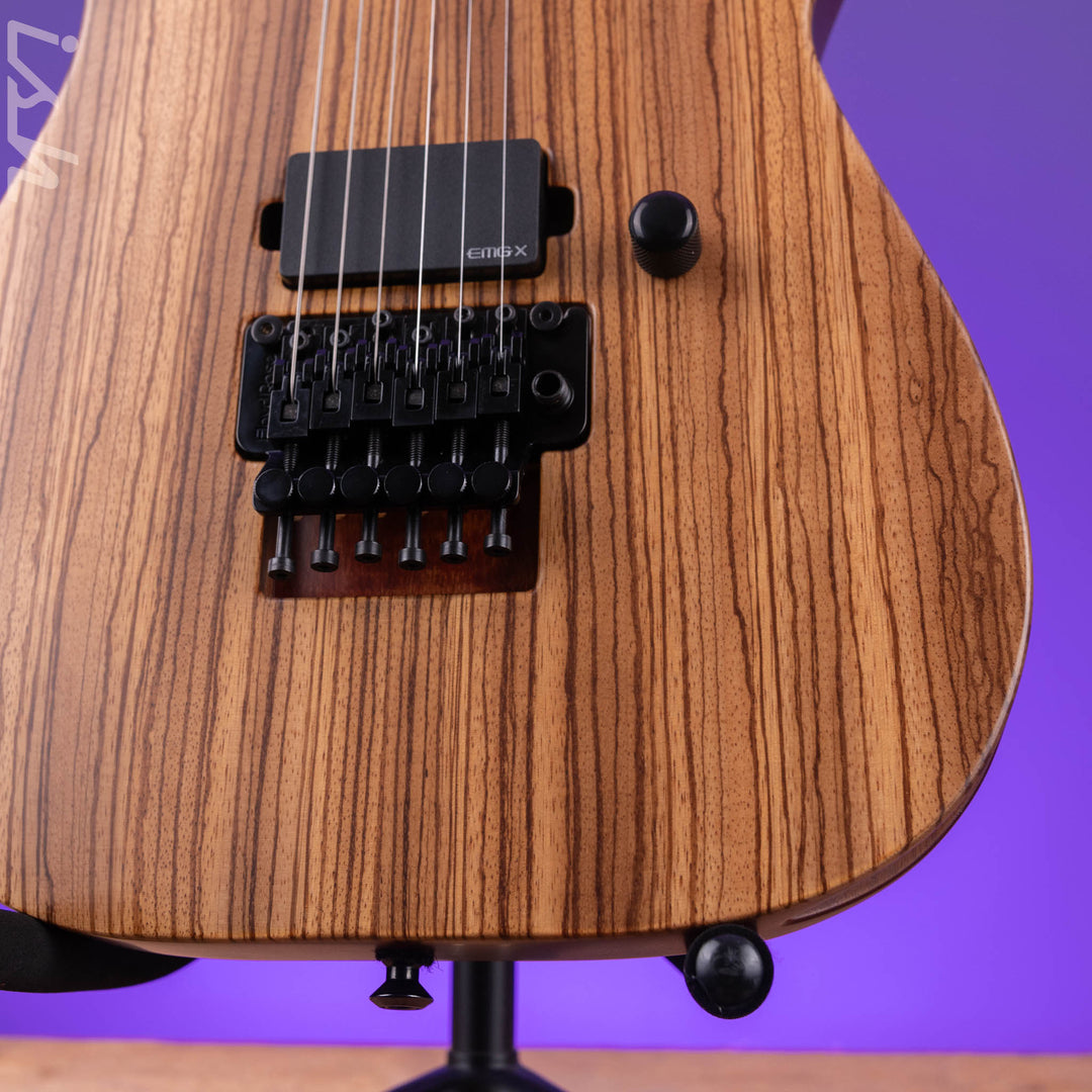ESP USA M-I DX FR Satin Natural Zebrawood