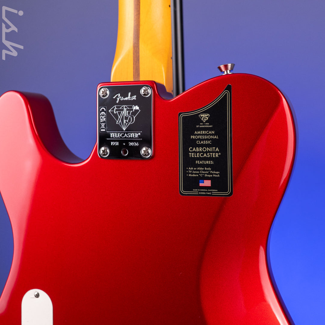 2026 Fender 75th Anniversary American Professional Classic Cabronita Telecaster Candy Apple Red(keith Consignment)