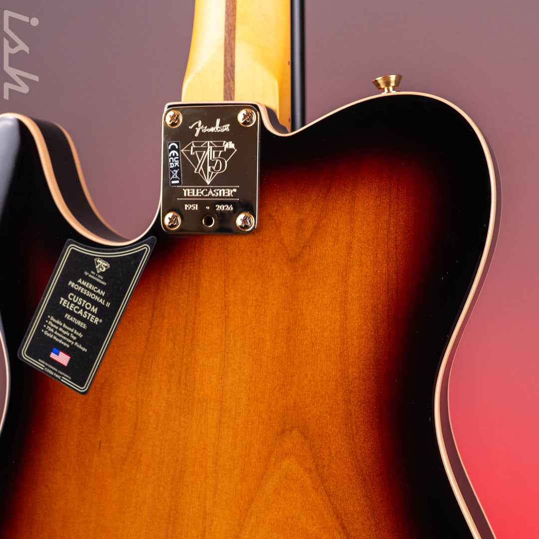 2026 Fender 75th Anniversary American Professional II Custom Telecaster 2 Color Sunburst