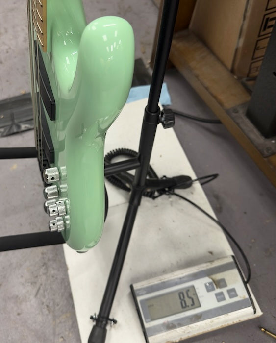 2014 Carvin Active 4 String Bass w/ Piezo Seafoam Green