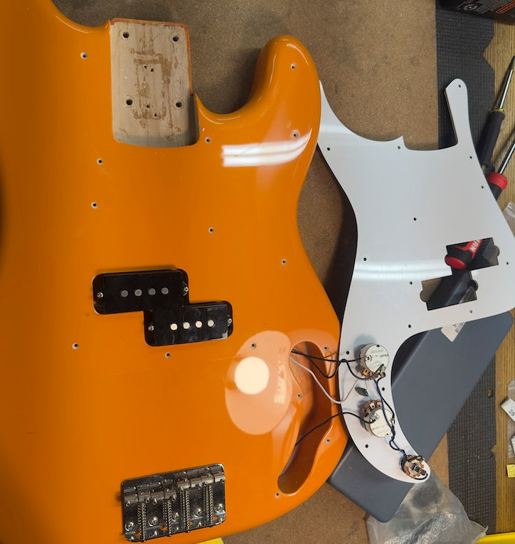 2004 Fender MIJ  Capri Orange Precision Bass