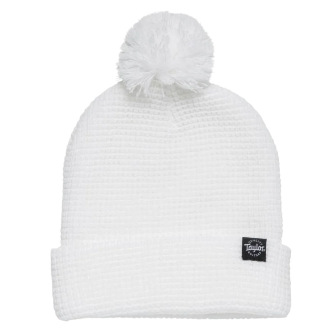 Taylor Guitars Beanie Waffle Knit White
