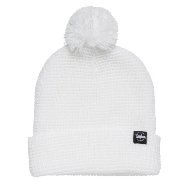 Taylor Guitars Beanie Waffle Knit White