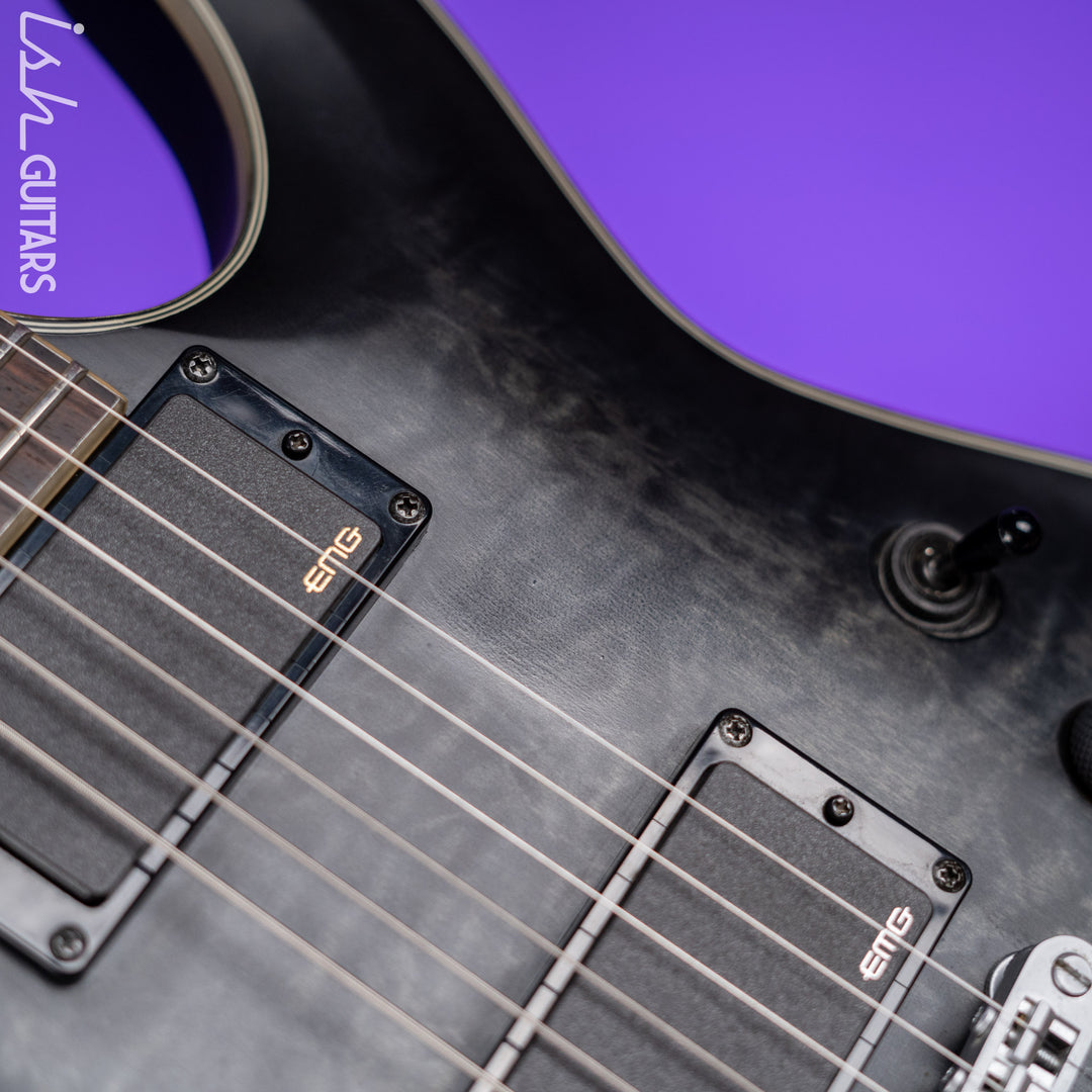2017 Schecter C1 Platinum Satin Black Burst