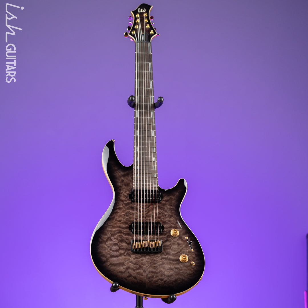 ESP LTD JR-608 Javier Reyes Signature 8-String Guitar Faded Blue Demo