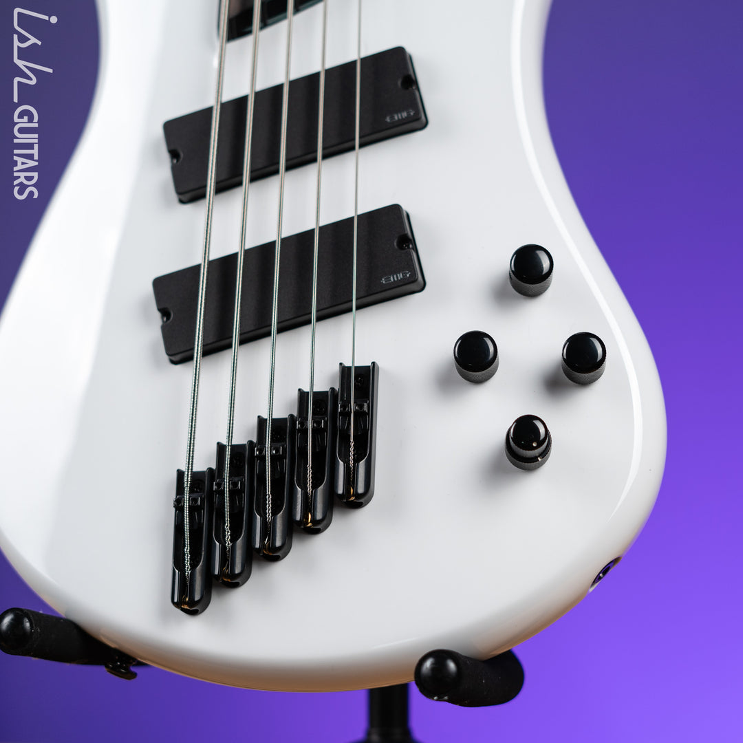 Ish X Spector NS Dimension 5 String EMG Darkglass White Gloss Demo