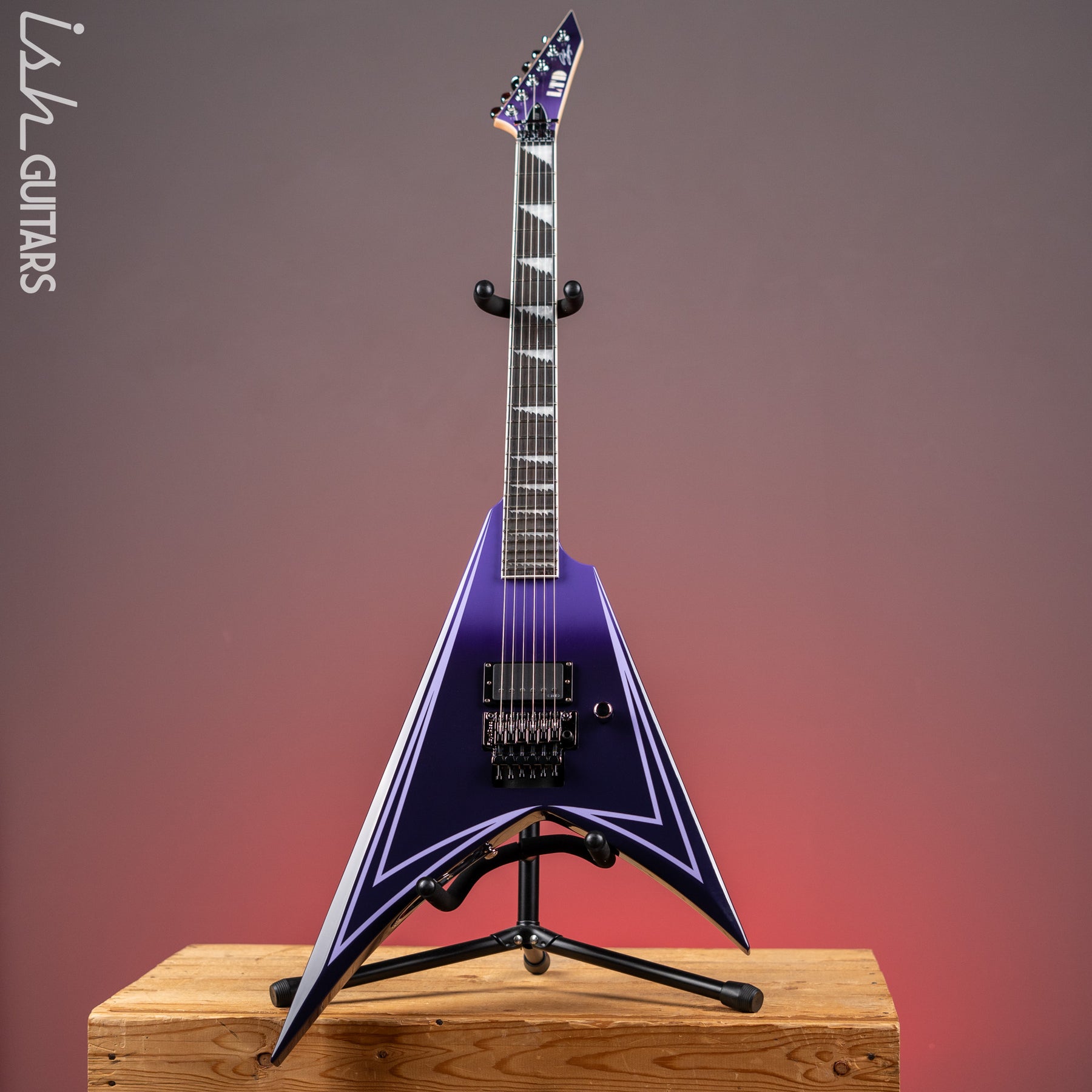 ESP LTD Alexi Laiho Hexed Signature Electric Guitar Purple Fade Demo ...