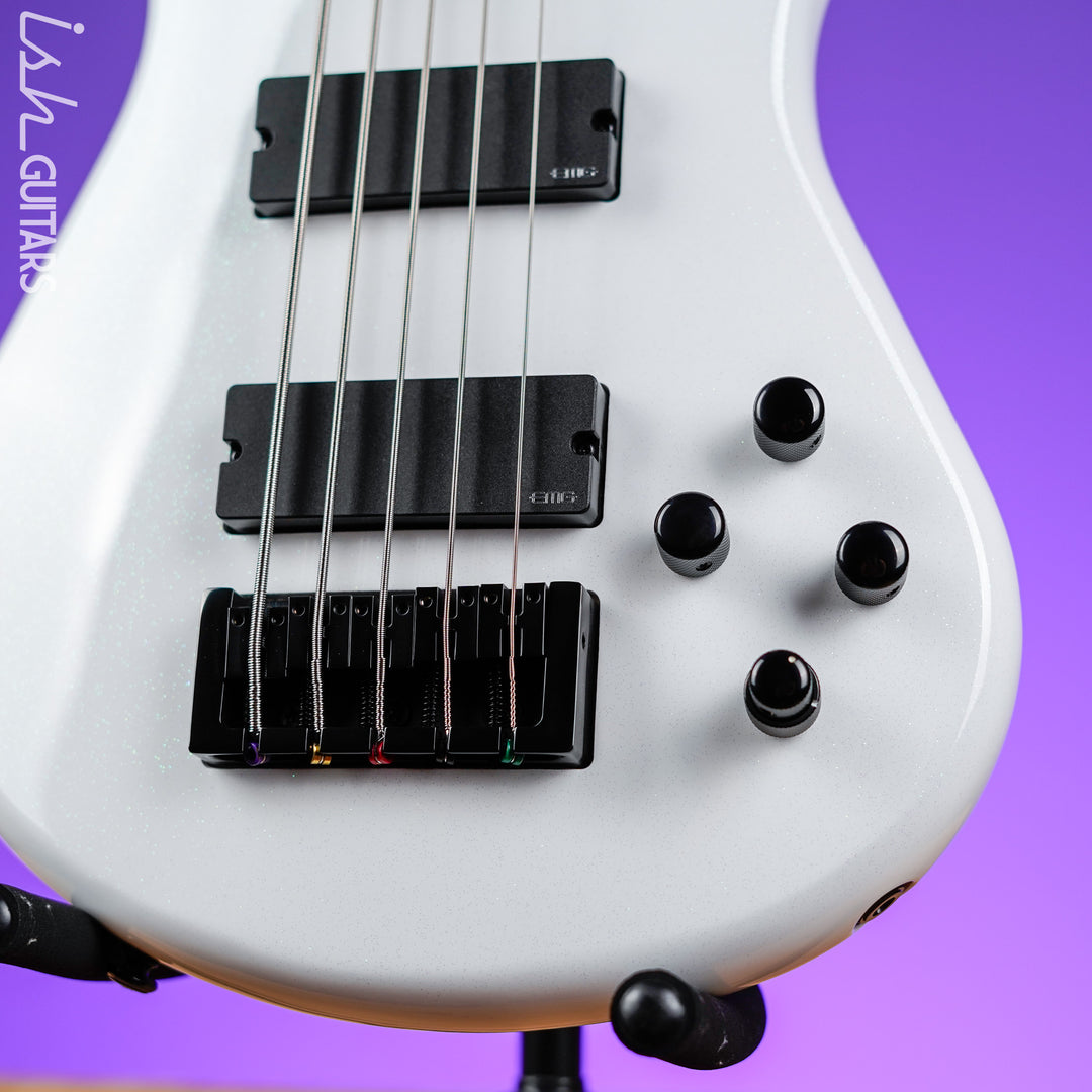 Spector NS Ethos 5 HP Bass Solid White Gloss Demo