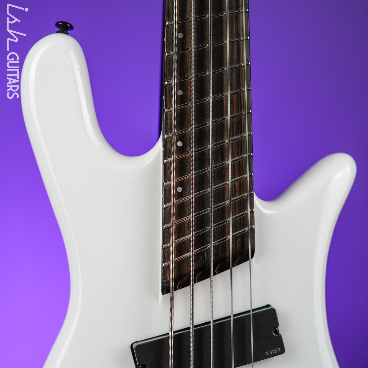 Spector NS Dimension 5 HP Multi-Scale Bass Solid Gloss White – Ish Guitars