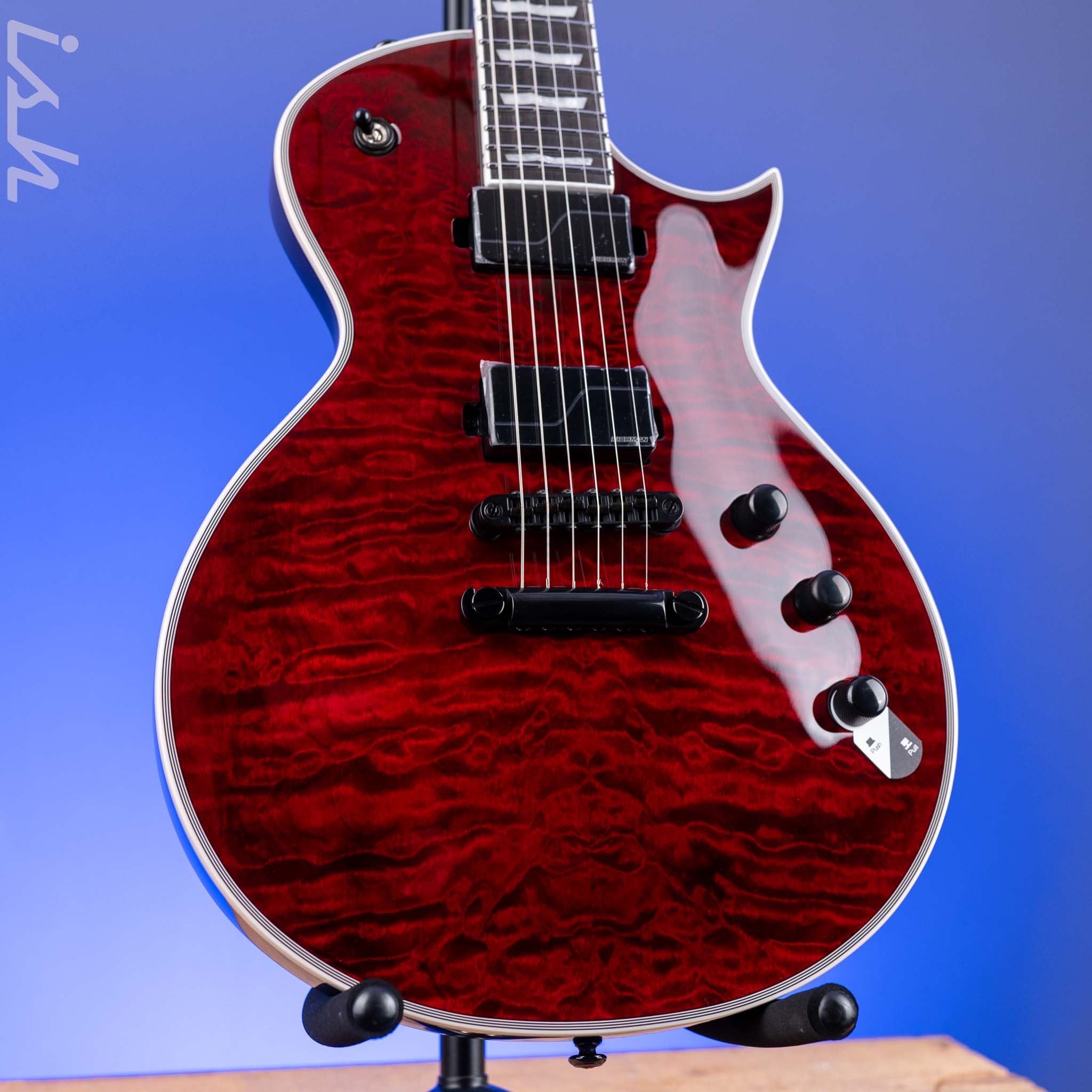 ギター ESP LTD MH-100QMNT See Thru Black Cherry LTD MH-100QMNT See Thru Black Cherry