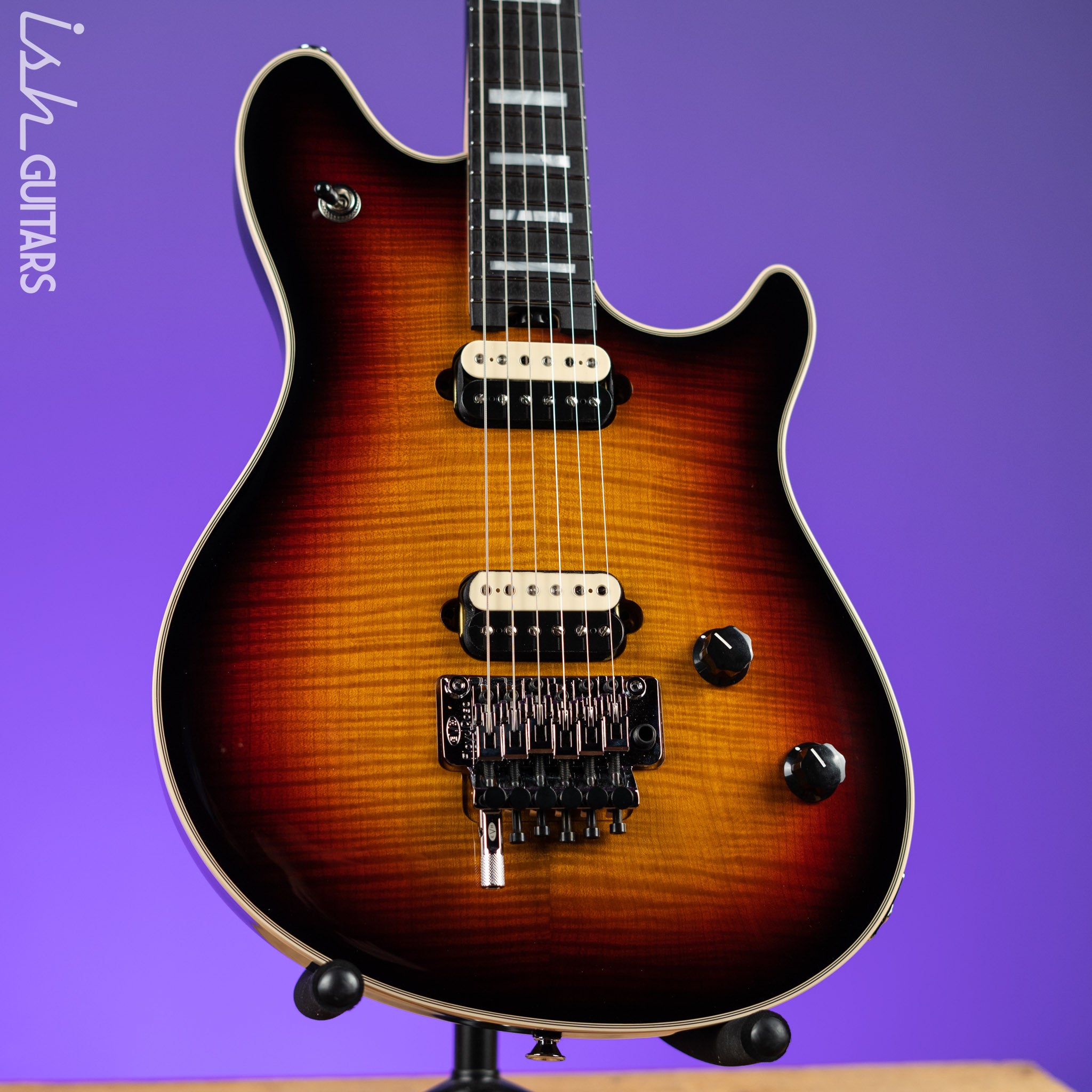 ギター EVH Wolfgang 5A FLM 3TONE BURST EVH Wolfgang USA 5A Flame Top 3-Tone Burst – Ish Guitars