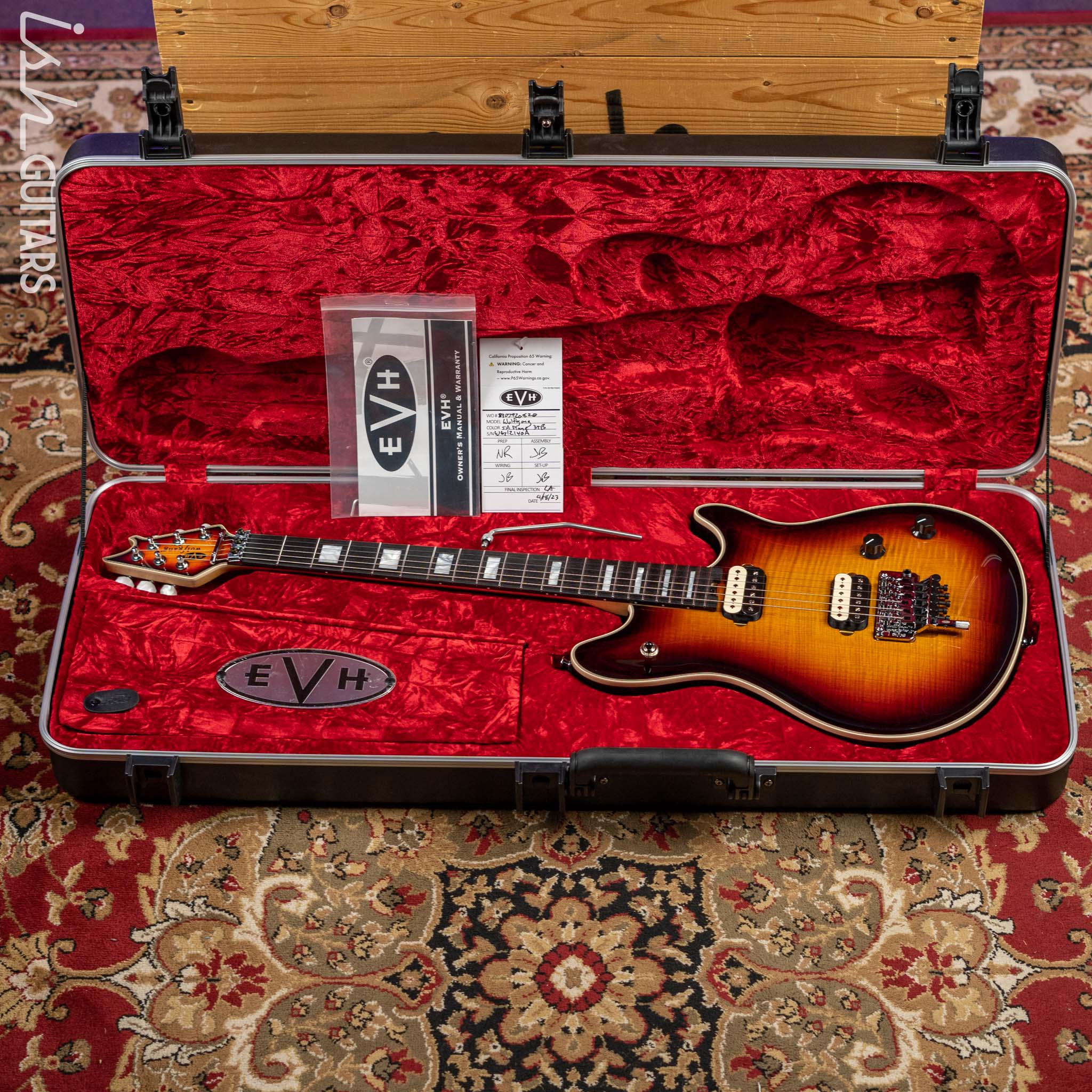 EVH Wolfgang USA 5A Flame Top 3-Tone Burst – Ish Guitars