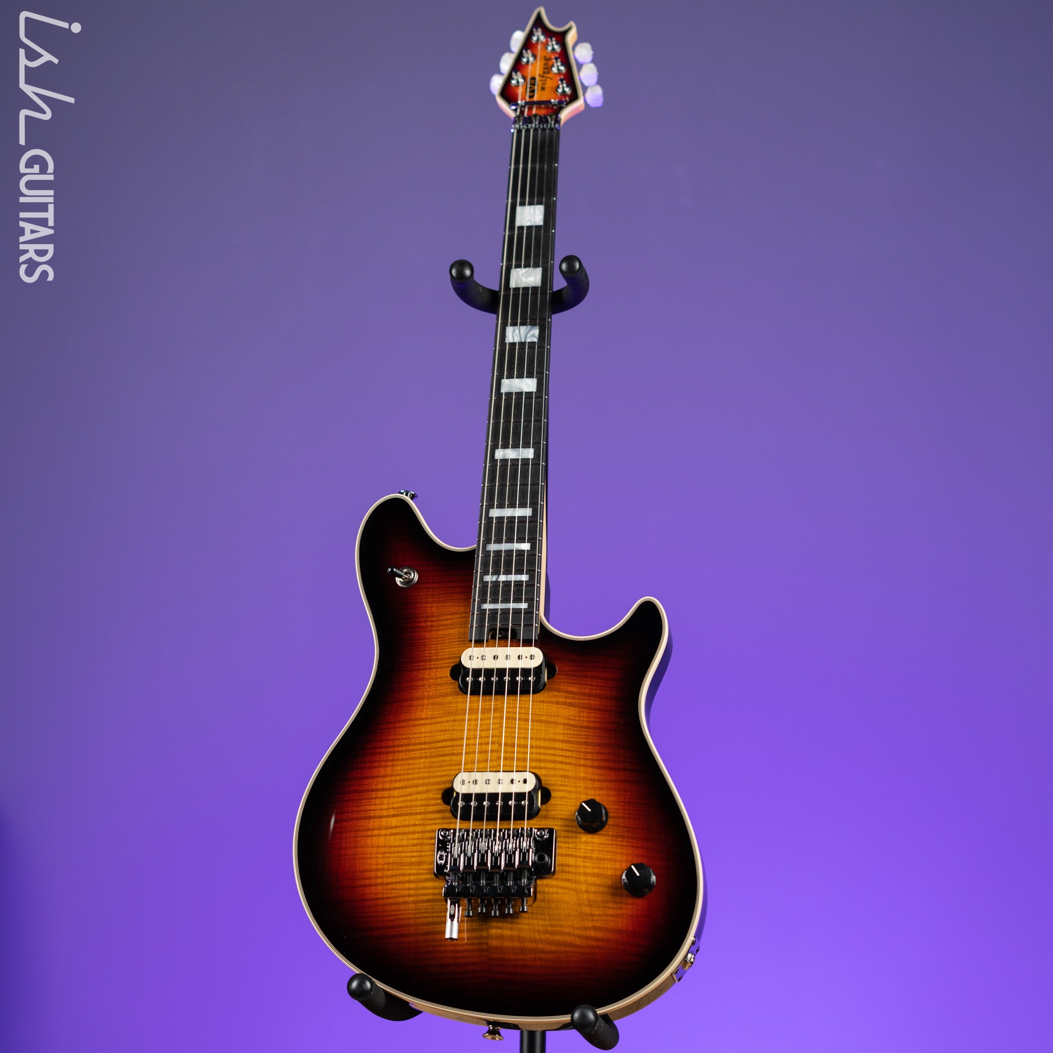 EVH Wolfgang USA 5A Flame Top 3-Tone Burst – Ish Guitars
