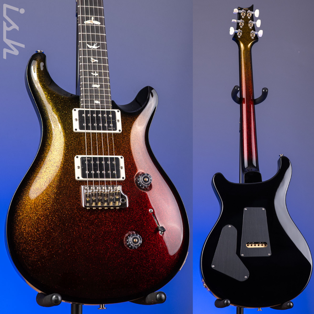 PRS Custom 24 Fire Holoflake Fade w/Matching Neck Sprayer&