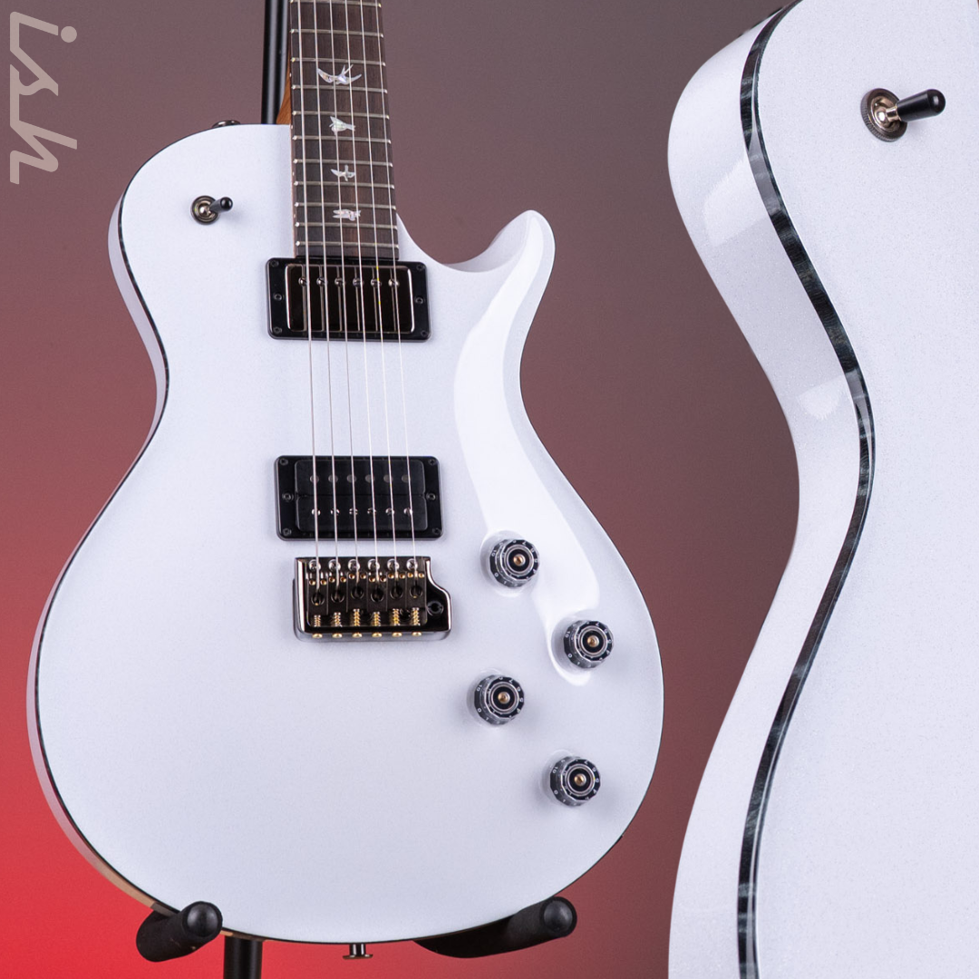 PRS Wood Library Tremonti Gloss White Stained Binding Roasted Maple Neck